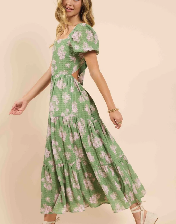 Sadie and Sage rainy days tiered maxi dress | Lou Lou boutique